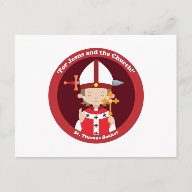 St. Thomas Becket Postcard (Front)