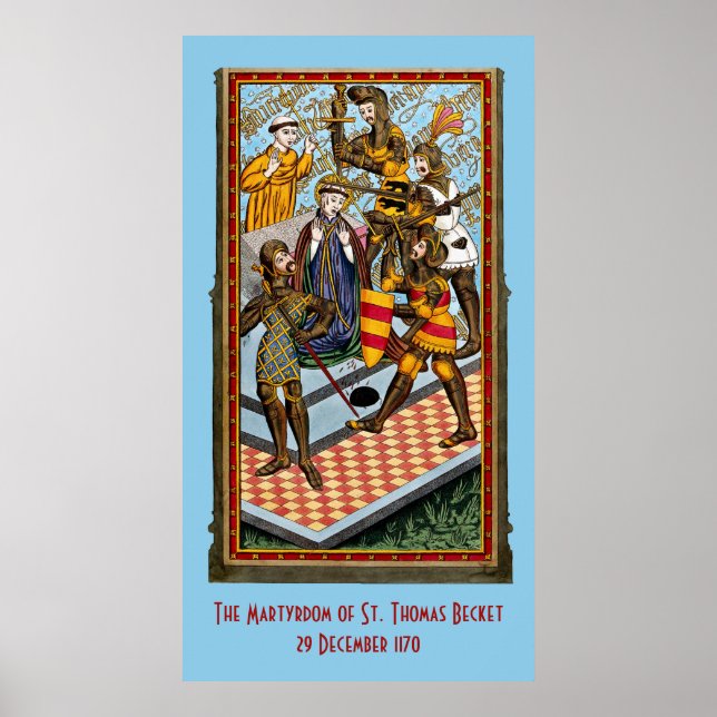 St. Thomas Becket’s Martyrdom (M 031) Poster (Front)