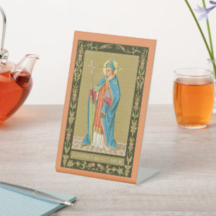 St. Thomas Becket with Sword in Mitre (P 005) Pedestal Sign