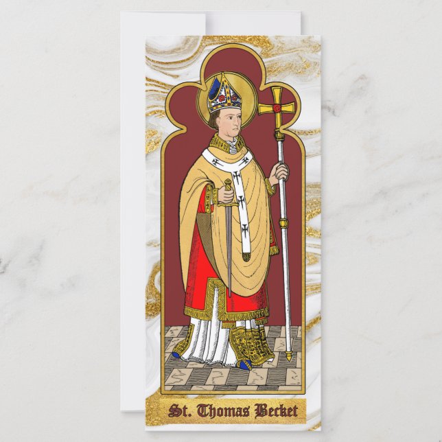 St. Thomas Becket with Sword (M 033; Colourized) (Front)