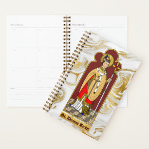 St. Thomas Becket with Sword (M 033; Colourized) Planner