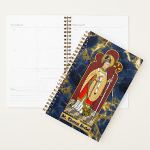 St. Thomas Becket with Sword (M 033; Colourized) Planner