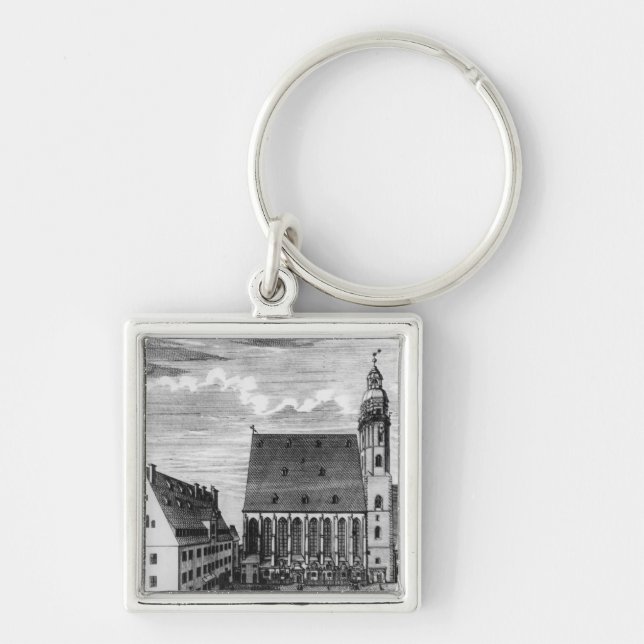 St. Thomas Church and School in Leipzig, 1723 Key Ring (Front)
