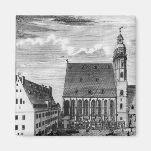 St. Thomas Church and School in Leipzig, 1723 Magnet