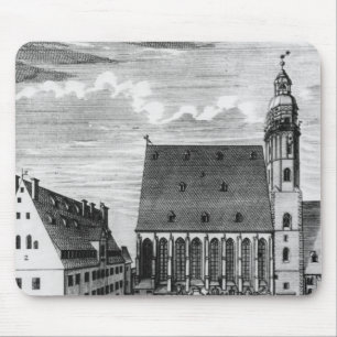 St. Thomas Church and School in Leipzig, 1723 Mouse Pad