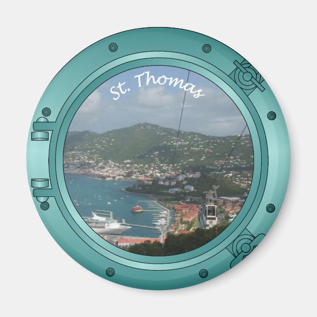 St Thomas Porthole Magnet (Front)