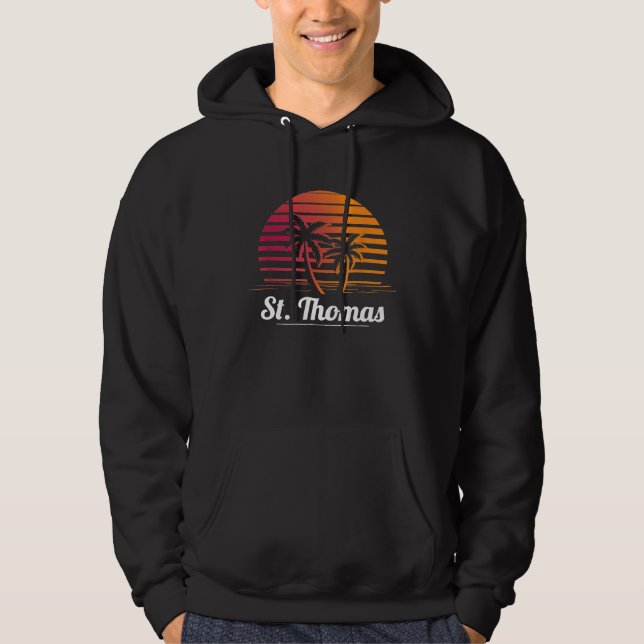 St Thomas Retro Throwback  Vintage 80s Surf Tee (Front)
