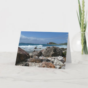 St. Thomas Rocky Beach Card