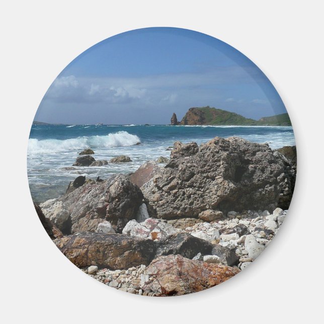 St. Thomas Rocky Beach Magnet (Front)