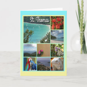 St. Thomas - Scenic Photo Collage 6115 Card