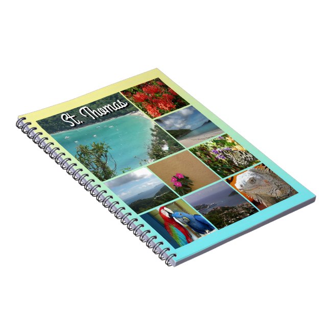 St. Thomas - Scenic Photo Collage 6115 Notebook (Right Side)