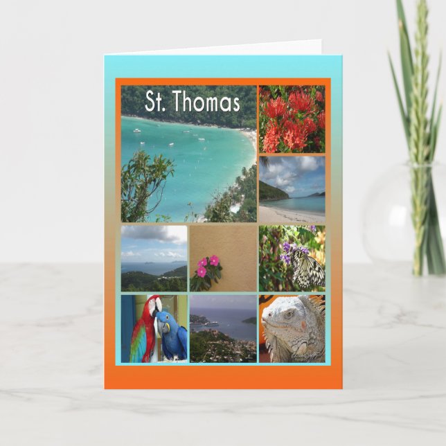 St. Thomas - Scenic Photo Collage 6119 Card (Front)