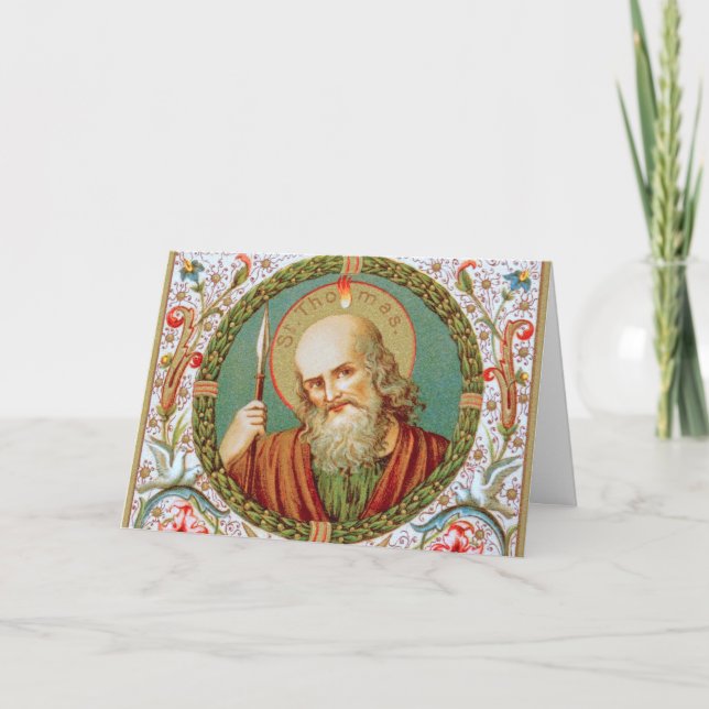 St Thomas the Apostle (JMAS12) Blank Greeting Card (Front)