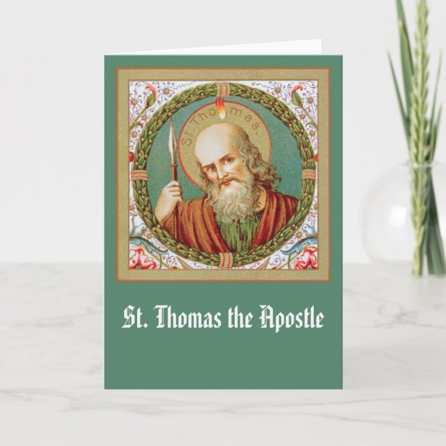 St Thomas the Apostle (JMAS12) Blank Greeting Card (Front)
