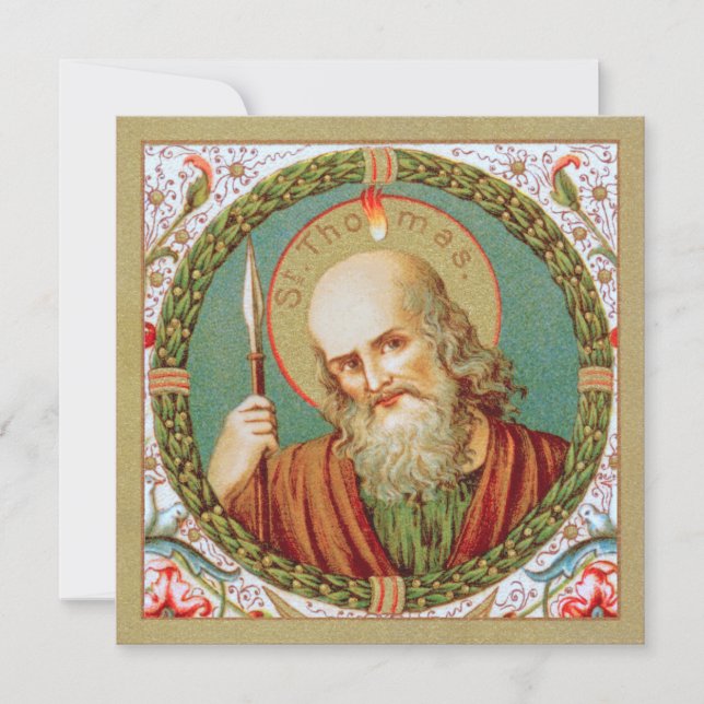 St. Thomas the Apostle (JMAS12) Blank GreetingCard (Front)