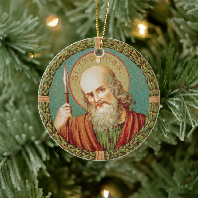St. Thomas the Apostle (JMAS 12) Ceramic Tree Decoration (Tree)