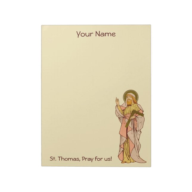 St. Thomas the Apostle (RLS 18) 8.5"x11" Notepad (Rotated)