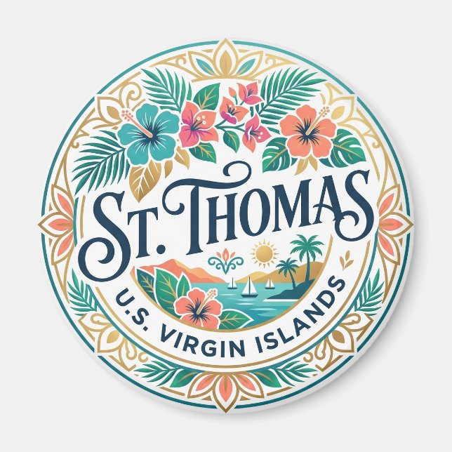 St. Thomas, U.S. Virgin Islands Magnet (Front)