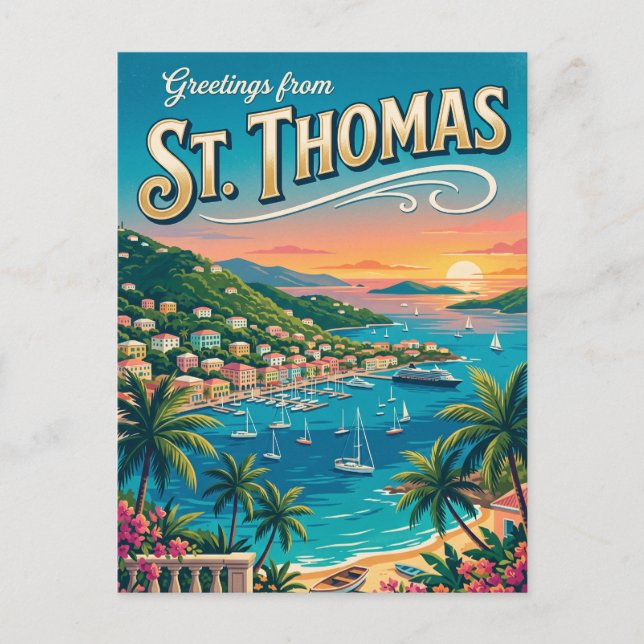 St. Thomas, U.S. Virgin Islands Postcard (Front)
