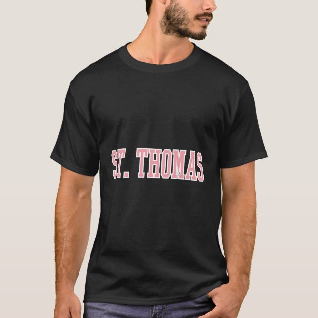 St Thomas Usvi K Varsity Style T-Shirt (Front)