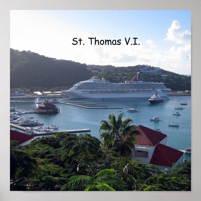 St. Thomas V.I. Harbour Poster (Front)