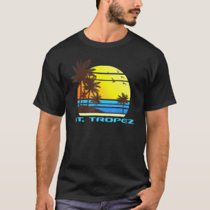 St Tropez Beach Surf Summer Souvenir T-Shirt