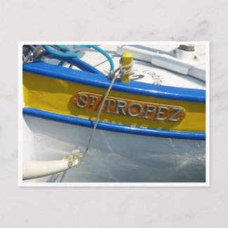 st tropez boat postcard