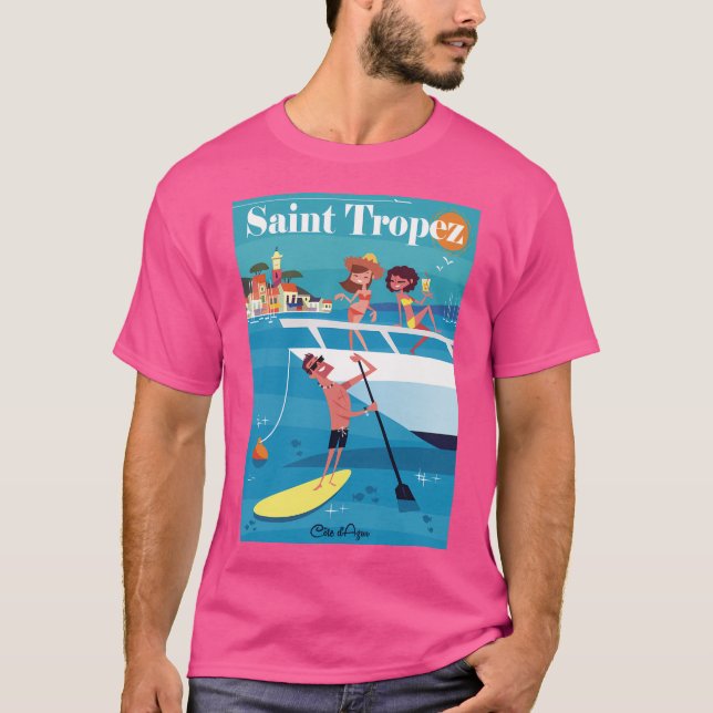 St Tropez Poster T-Shirt (Front)