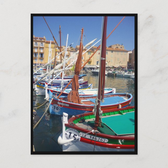 st tropez sailboats postcard (Front)