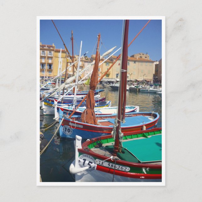 st tropez sails postcard (Front)