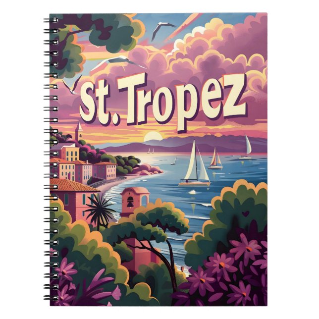 St.Tropez Sunset Notebook (Front)