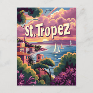 St.Tropez Sunset Postcard