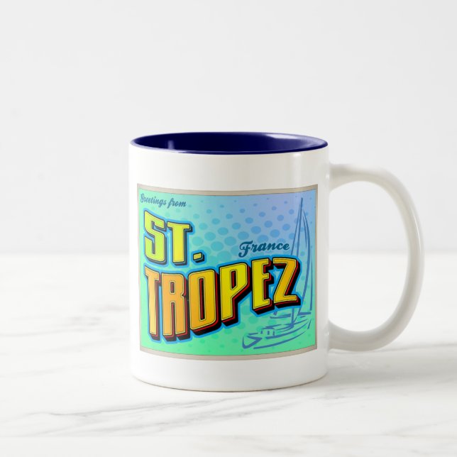 ST. TROPEZ Two-Tone COFFEE MUG (Right)