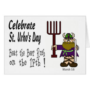 St. Urho Beer Rush Card