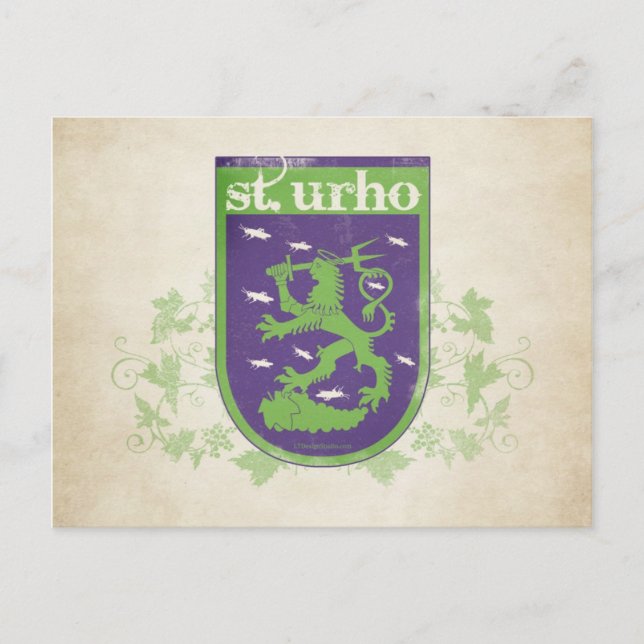 St. Urho Coat of Arms - Postcard (Front)