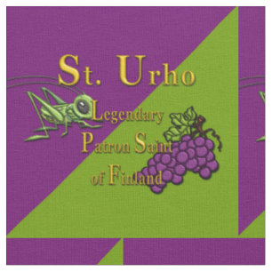 St. Urho Fabric, Finnish, Finlander Saint Fabric