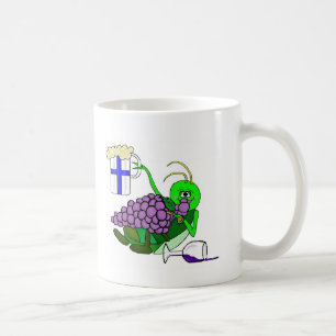 St. Urho Mug w/ Drunk Grasshopper by Brownielocks