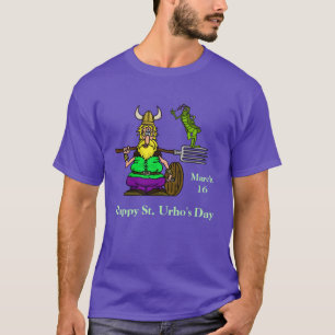 St. Urho T-shirt with Peace Grasshopper