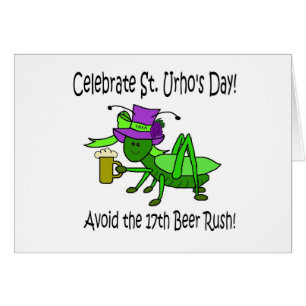 St. Urho's Day Card - Beer Rush