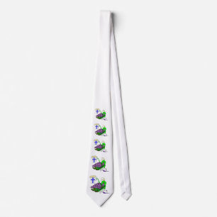 St. Urho's Day Tie with Drunk Grasshopper