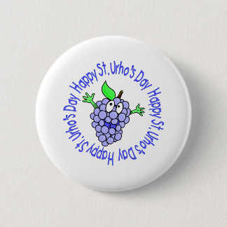 St. Urho's Tees and Gifts for Kids and Adults 6 Cm Round Badge