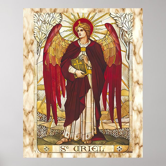 St Uriel the Archangel Angel Saint  Poster (Front)