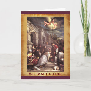 St. Valentine Renaissance Fine Art Holiday Card