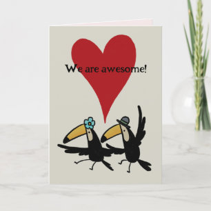 St. Valentine’s Day card: Awesome Two Toucans Thank You Card