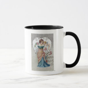 St. Valentine's Greeting Cupid Mug