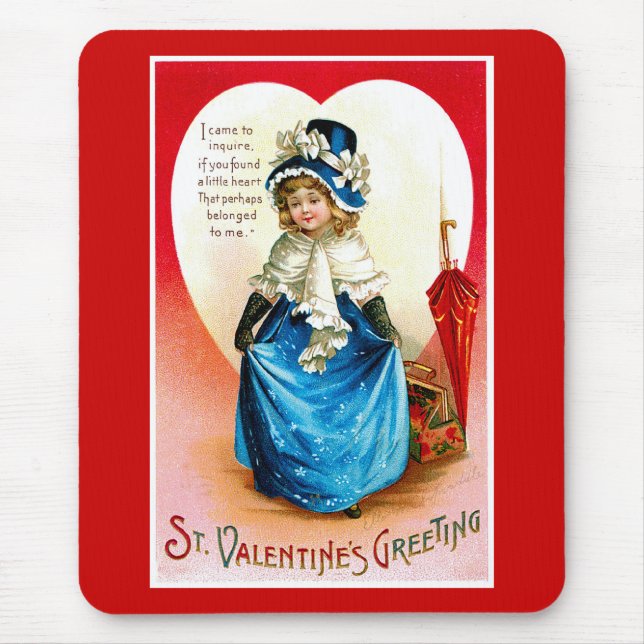 St. Valentine's Greeting Mouse Pad (Front)