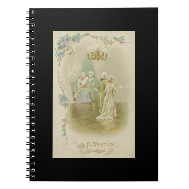 St. Valentine's Greetings Spiral Notebook (Front)