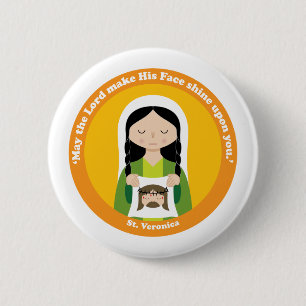 St. Veronica 6 Cm Round Badge