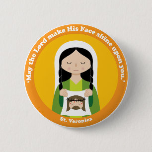 St. Veronica 6 Cm Round Badge