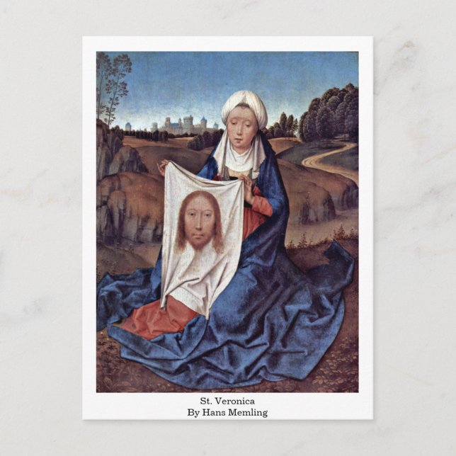 St. Veronica By Hans Memling Postcard (Front)
